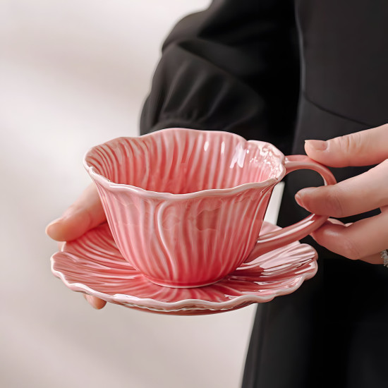 Porcelain Mug & Saucer